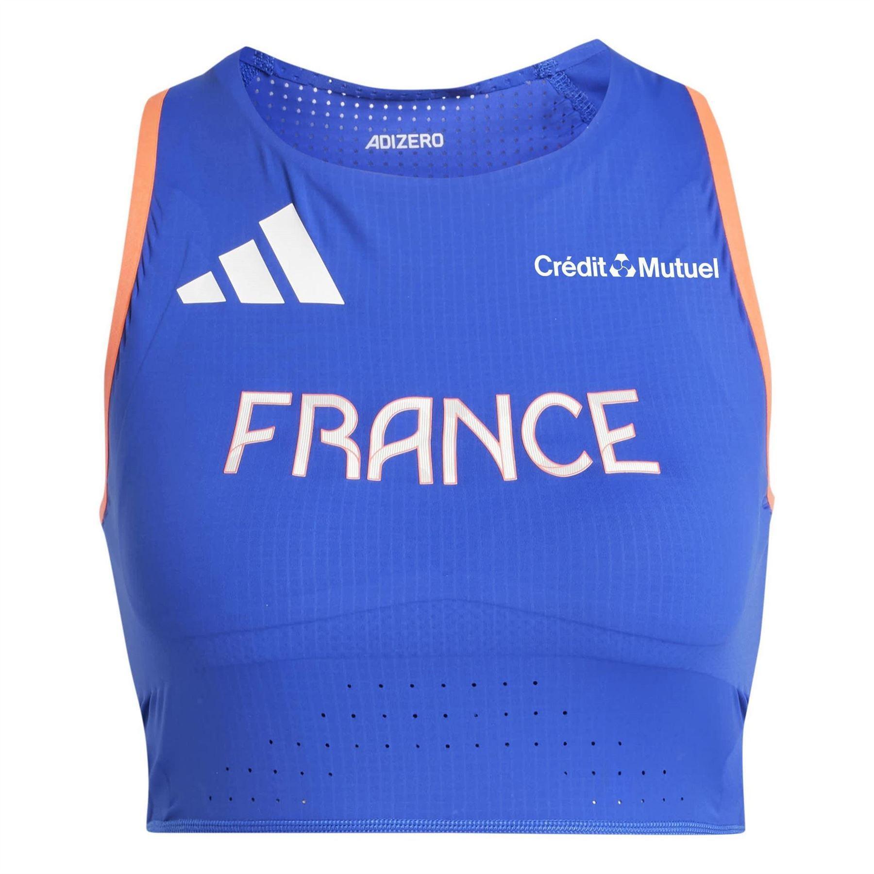 Adidas Womens/Ladies France Cropped Vest Top