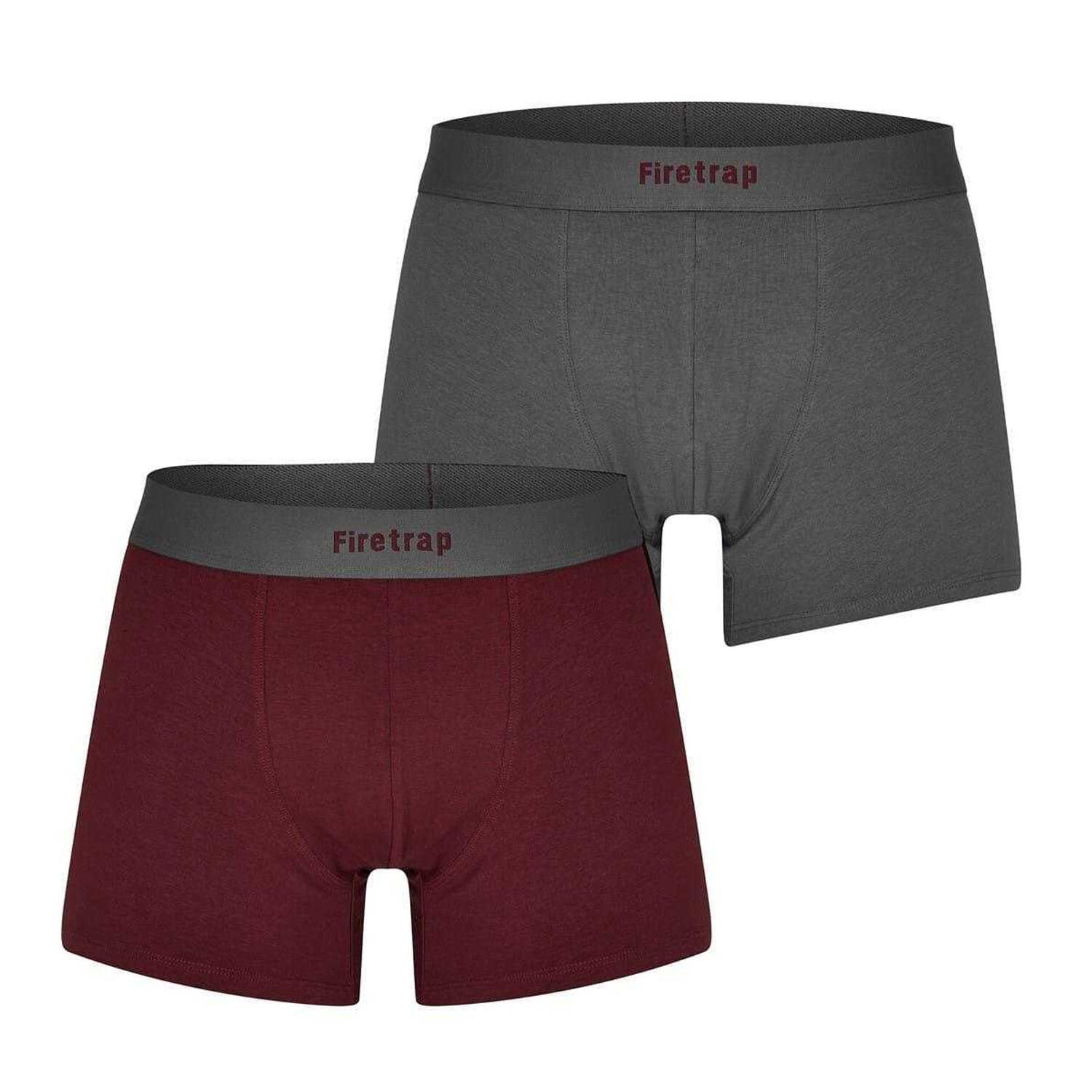 Firetrap Mens Logo Boxer Shorts (Pack of 2)