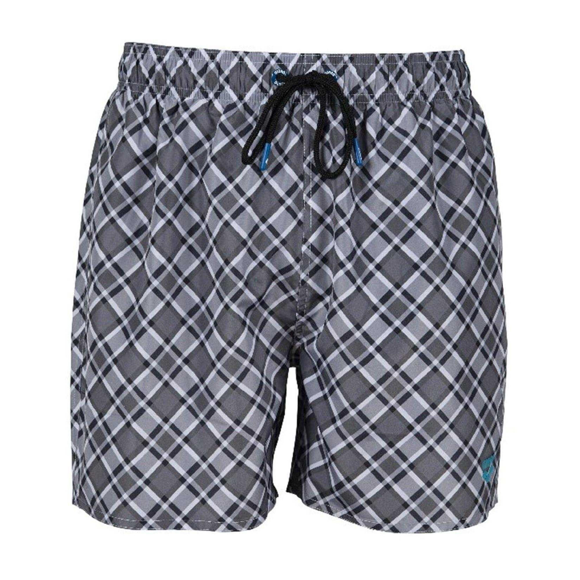 Arena Mens Fundamental Plaid Swim Shorts