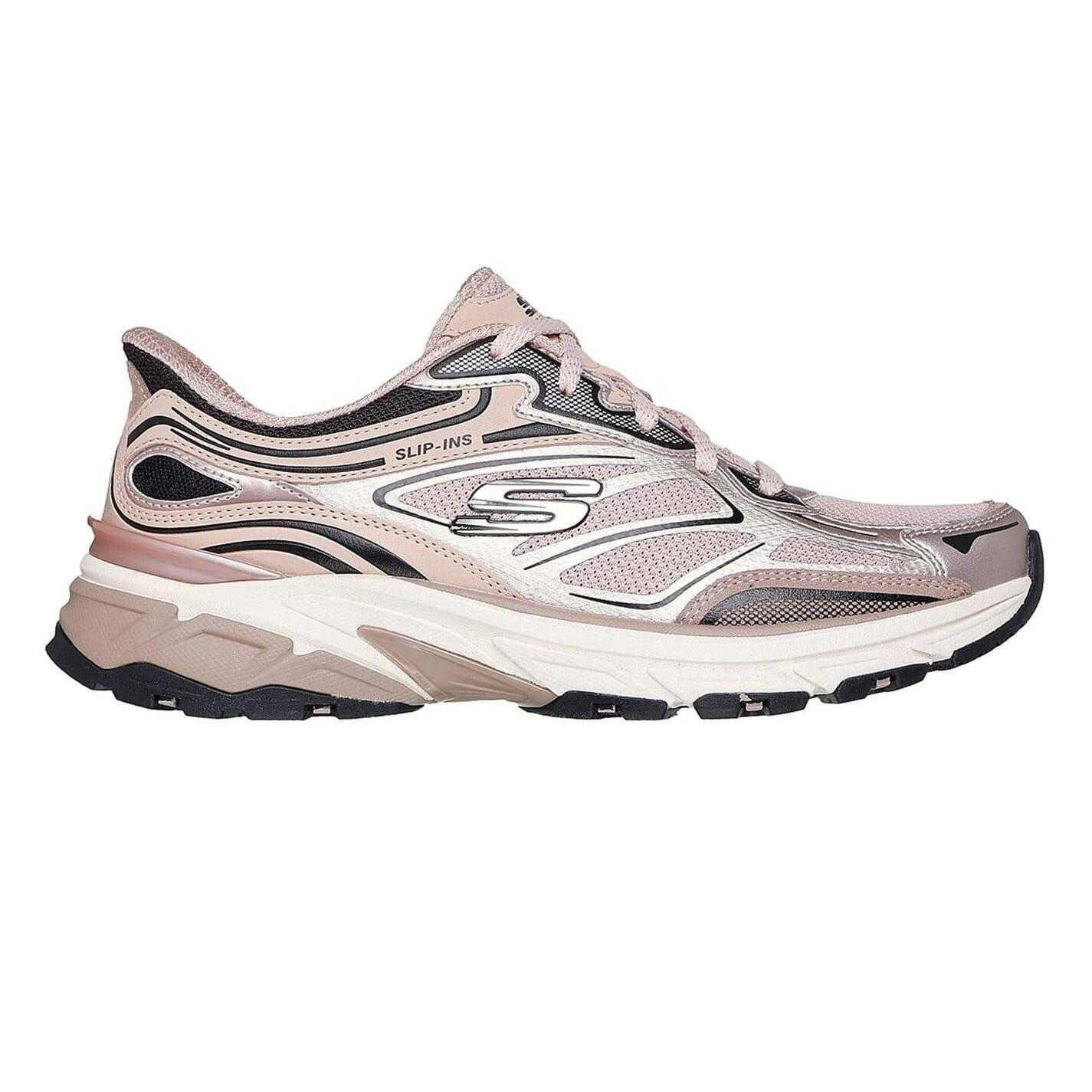 Skechers Womens/Ladies Metallic Slip-In Flat Trainers