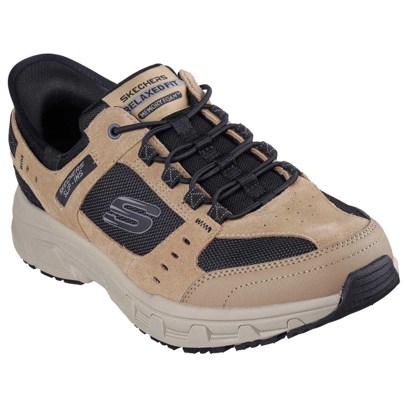Skechers Mens Leather Relaxed Fit Shoes