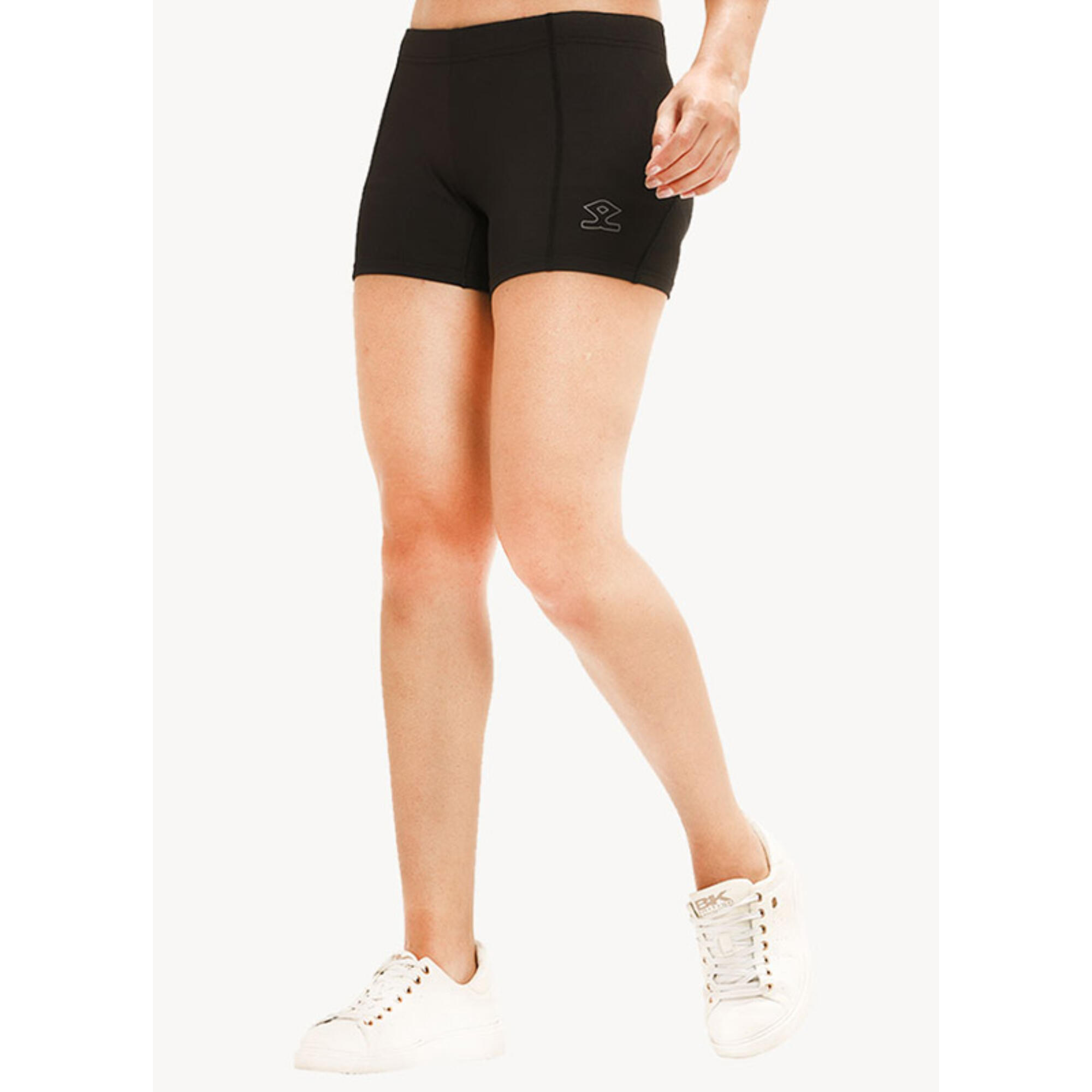 Shrey Womens Runner Shorts - Black XX-Large
