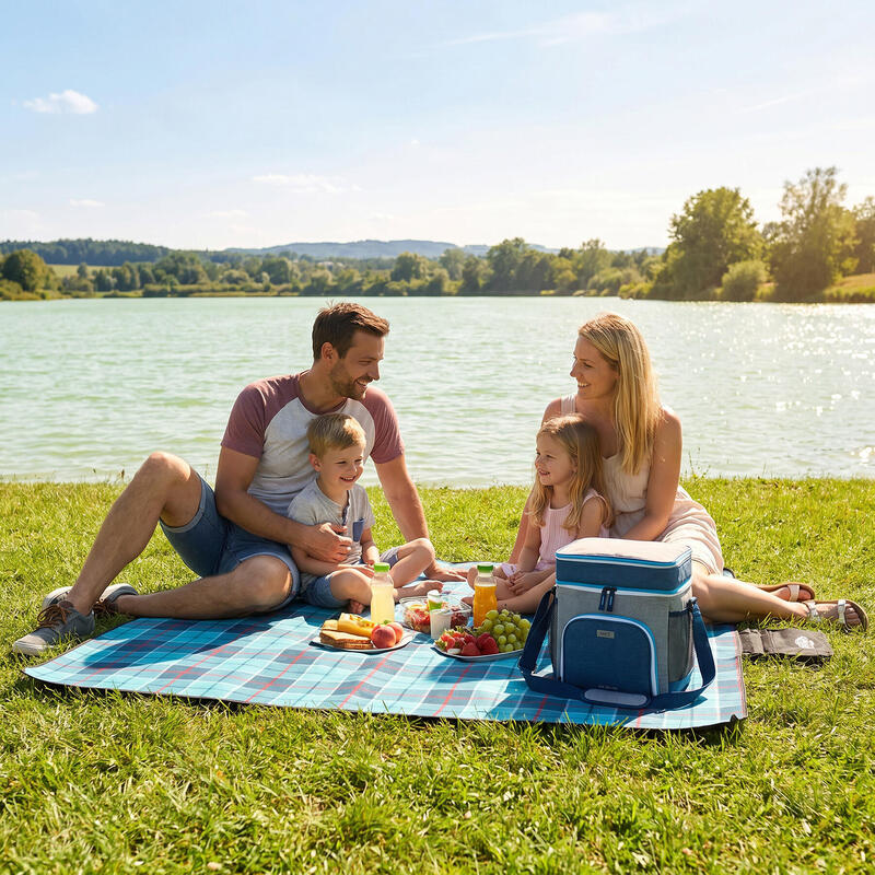 Pătură picnic 250x200 cm impermeabilă termoizolantă NILS CAMP NC8002