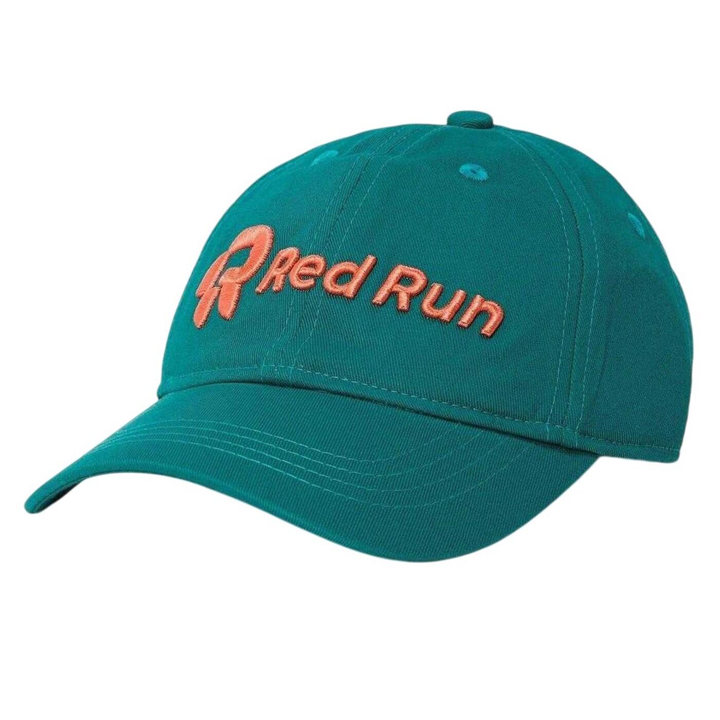 Red Run Embroidered Logo Baseball Cap