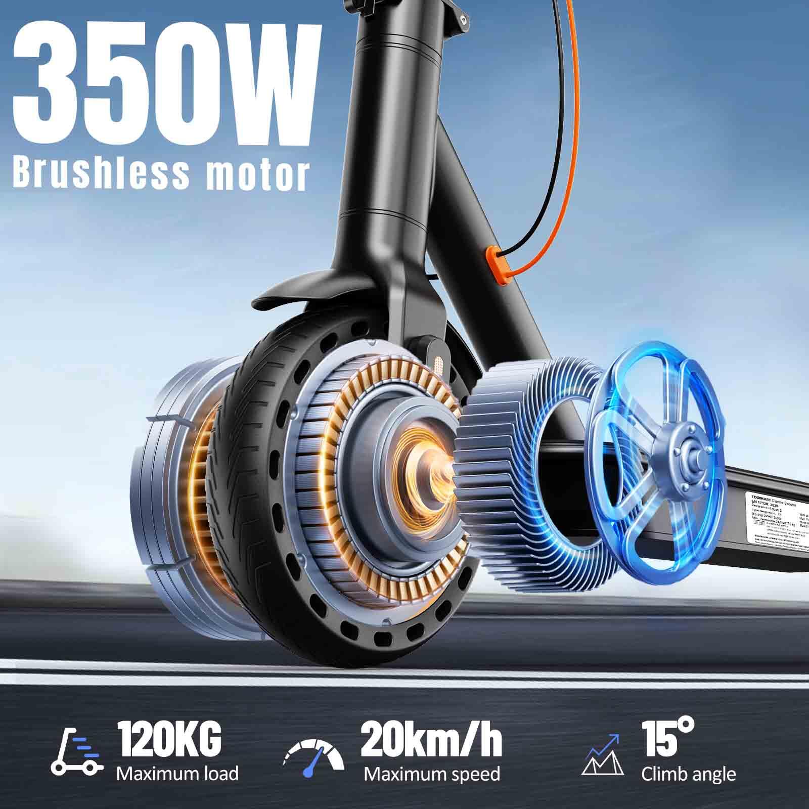 Trottinette électrique TODIMART T3 – Moteur 350 W, autonomie de 25 km 4/10