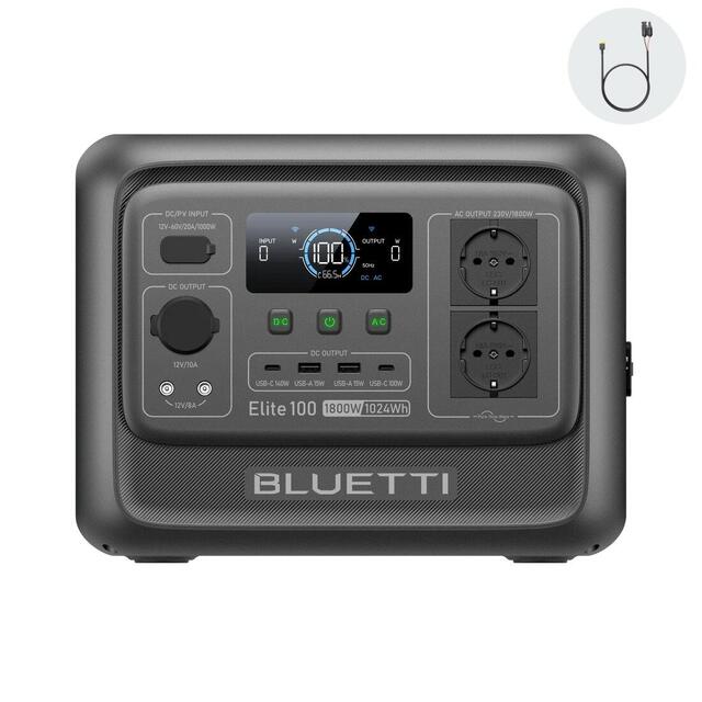 Generatore solare Elite 100 V2 1024Wh er campeggio,emergenza energia per outdoor