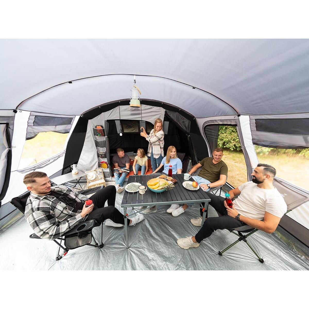 Tunnelzelt - Hurricane Sleeper Protect 12 - 4x Kabinen - Sonnendach 4/8