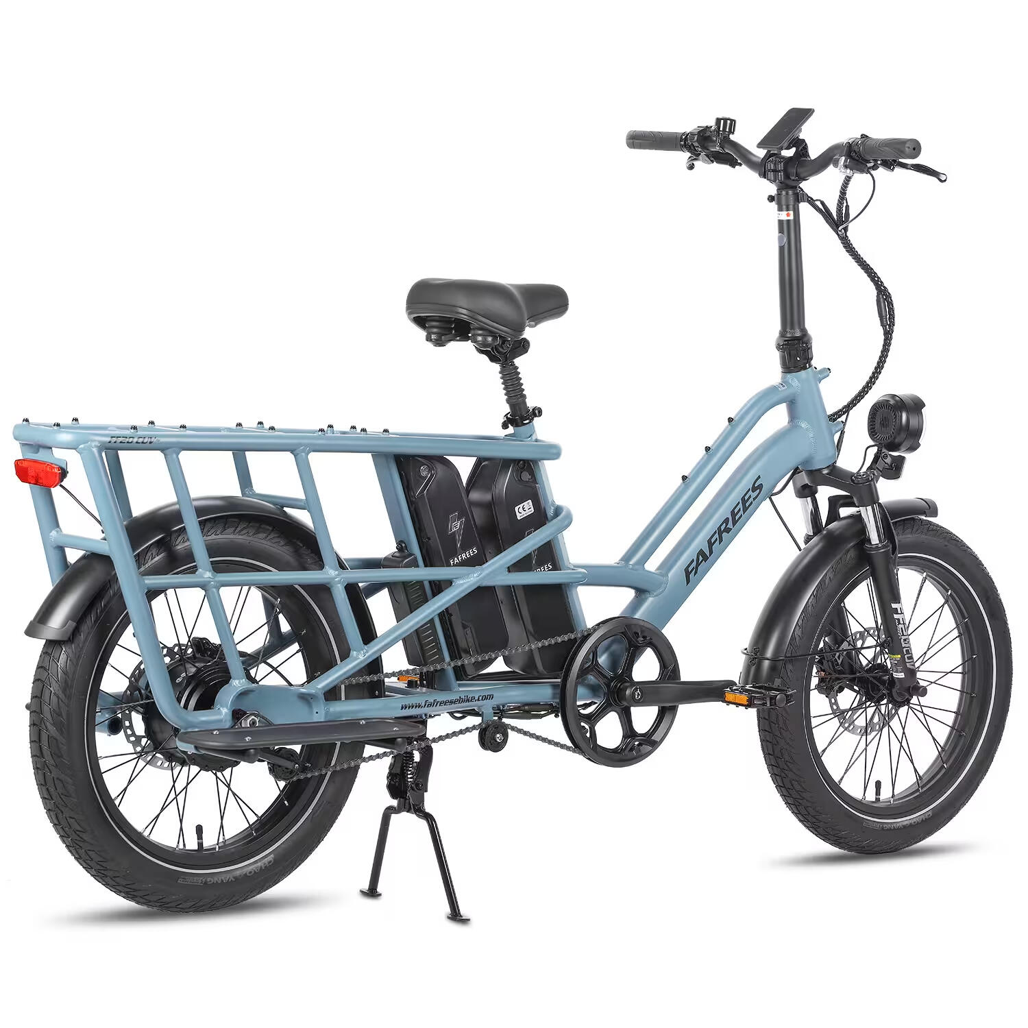 Cargo E Bike FF20 CUV Baterie 2x15Ah 170km Fat Opony Fotelik Dziecko 200kg 2/7