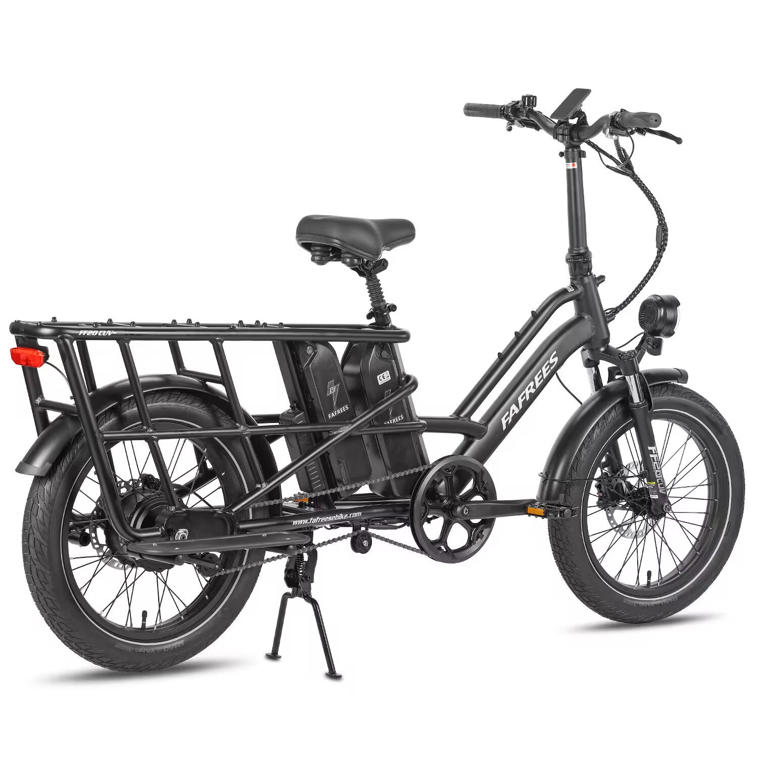 Cargo E‑Bike FF20 CUV 2x15Ah Akku 170km Fat Reifen Kindersitz 200kg 2/7
