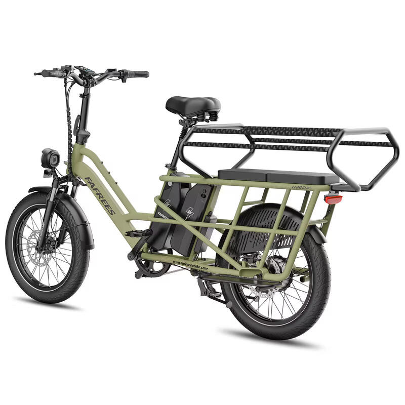 Cargo EBike FF20 CUV Baterii 2x15Ah 170km Anvelope Fat Scaun Copil 200kg