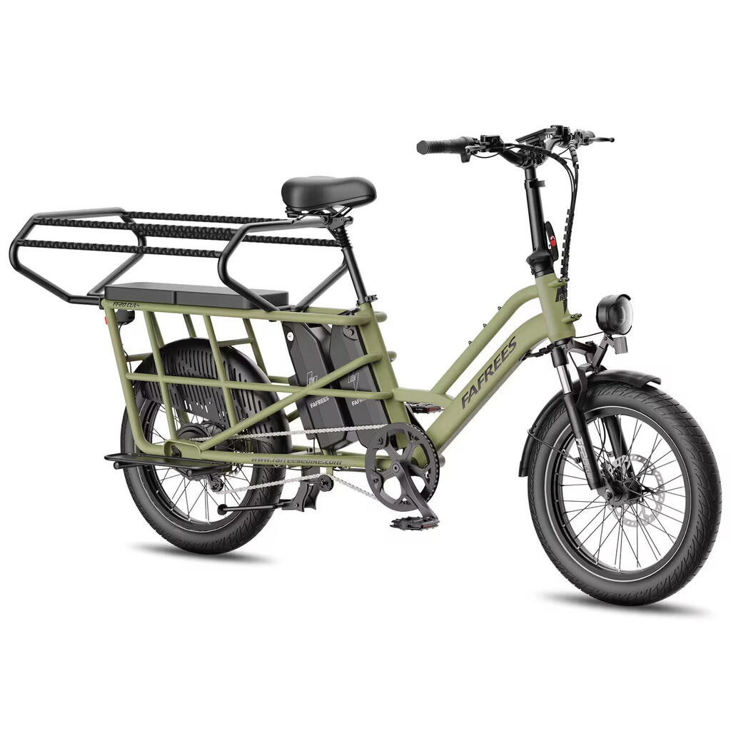 Cargo EBike FF20 CUV Dual 15Ah Battery 170km Range Fat Tires Child Seat 200kg