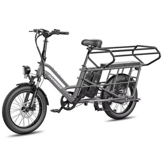 Cargo EBike FF20 CUV Batterie Doppie 12Ah 140km Fat Gomme Seggiolino 200kg