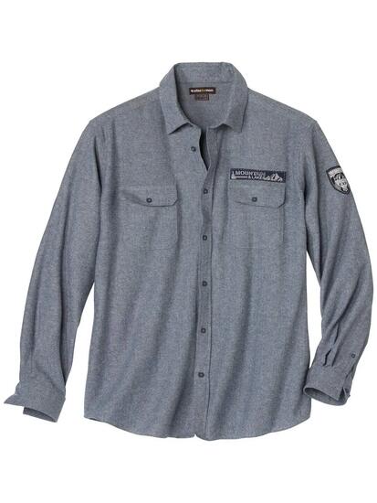 La Chemise Flanelle Tissage Chevron Esprit Pilote