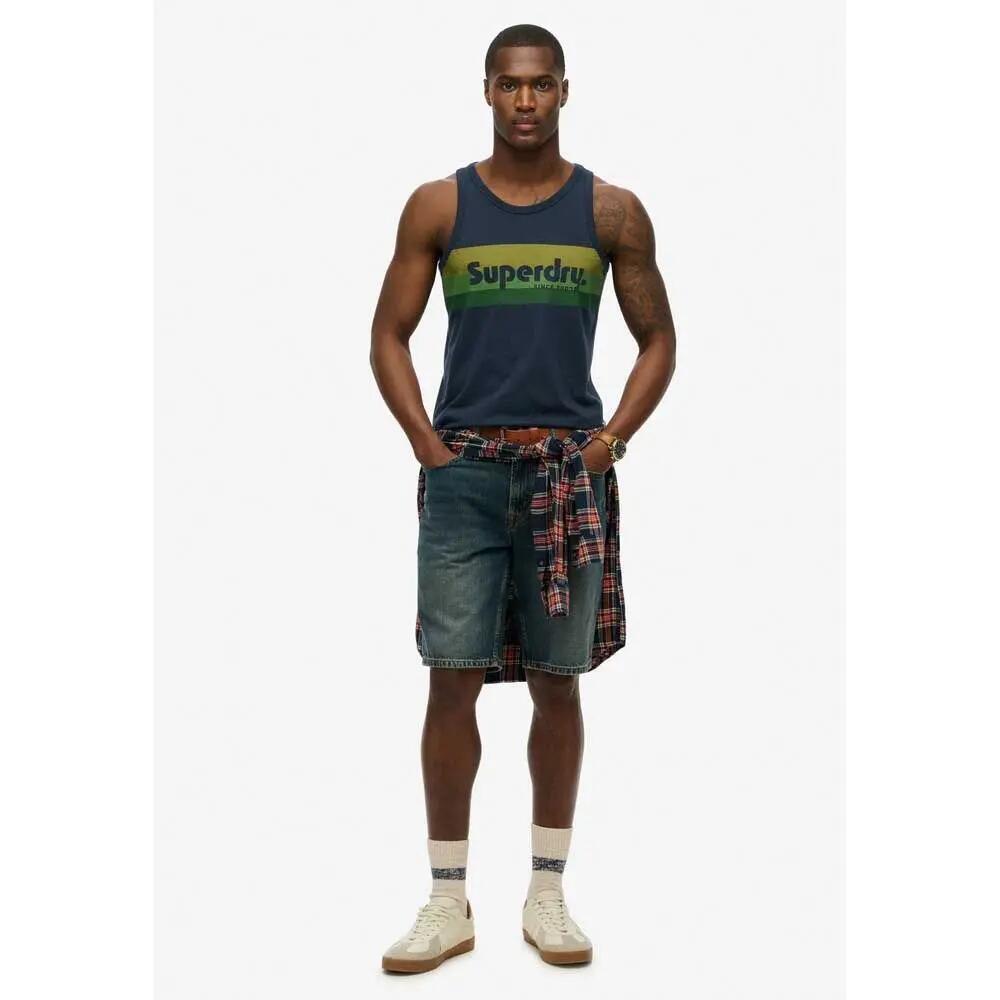 Débardeur à logo rayé Superdry Cali 3/5