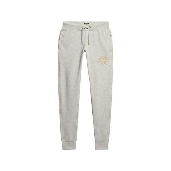 Damskie spodnie dresowe slim Superdry Luxe Metallic Logo