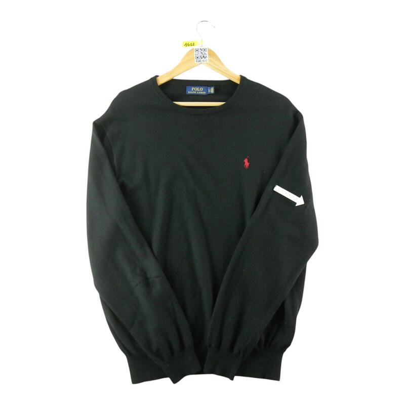 Second life - Pulover bărbați Polo Ralph Lauren cu guler rotund negru - Bun