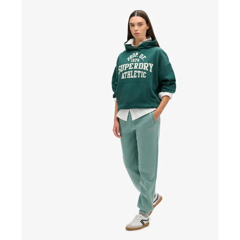Calças de jogging com punhos femininas Superdry Essential Logo 3/5