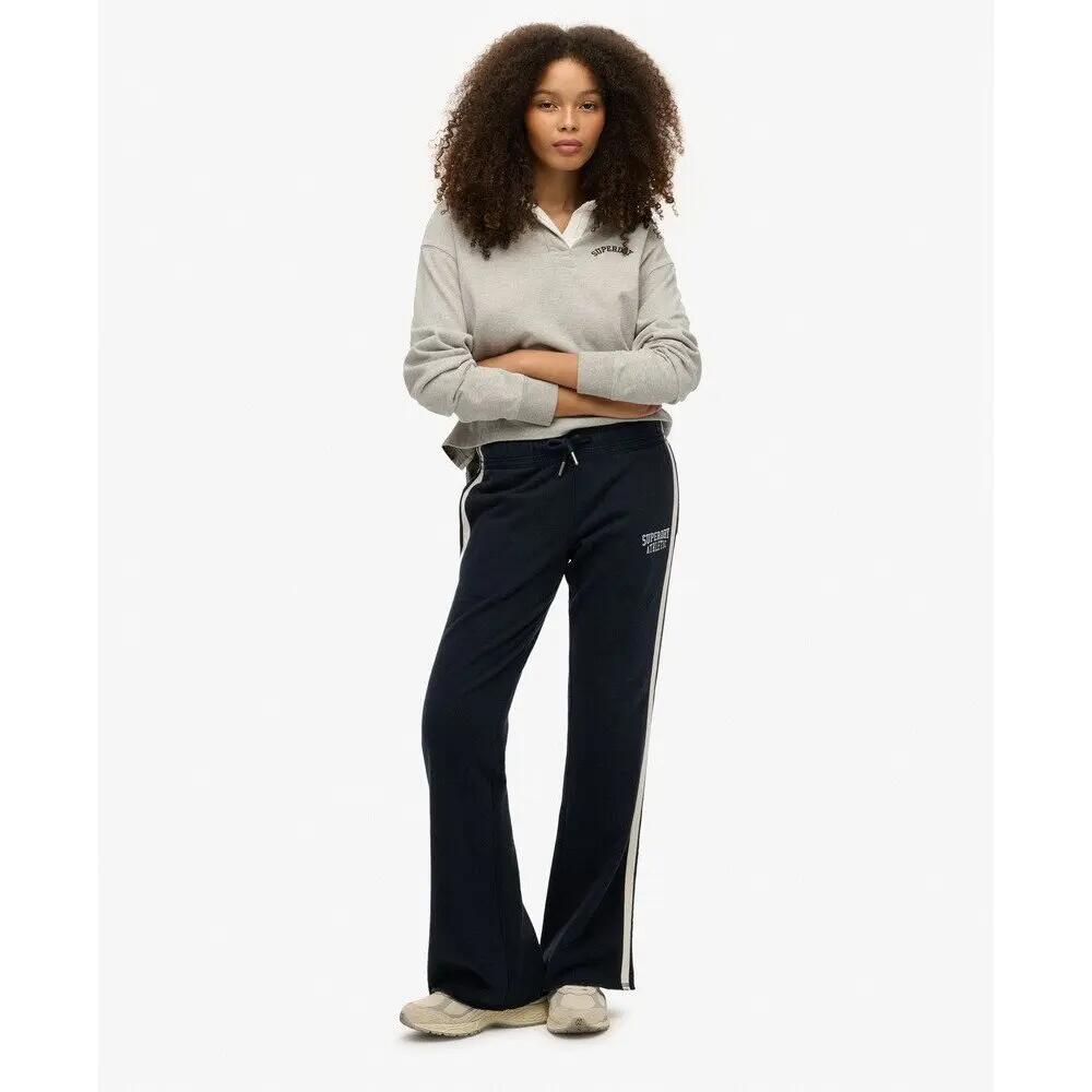 Calças de fato de treino flare riscas mulher Superdry Athletic 3/7
