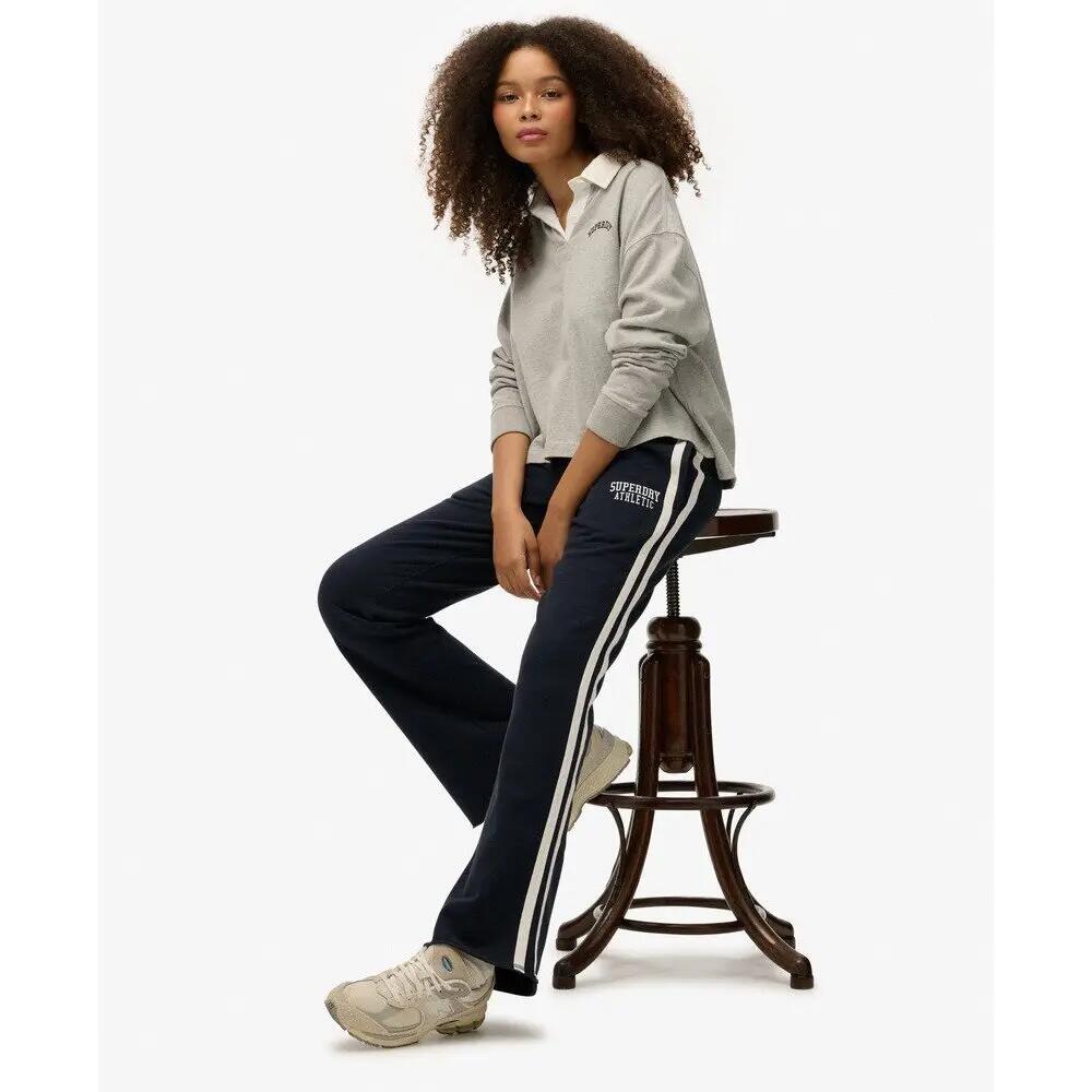 Calças de fato de treino flare riscas mulher Superdry Athletic 7/7