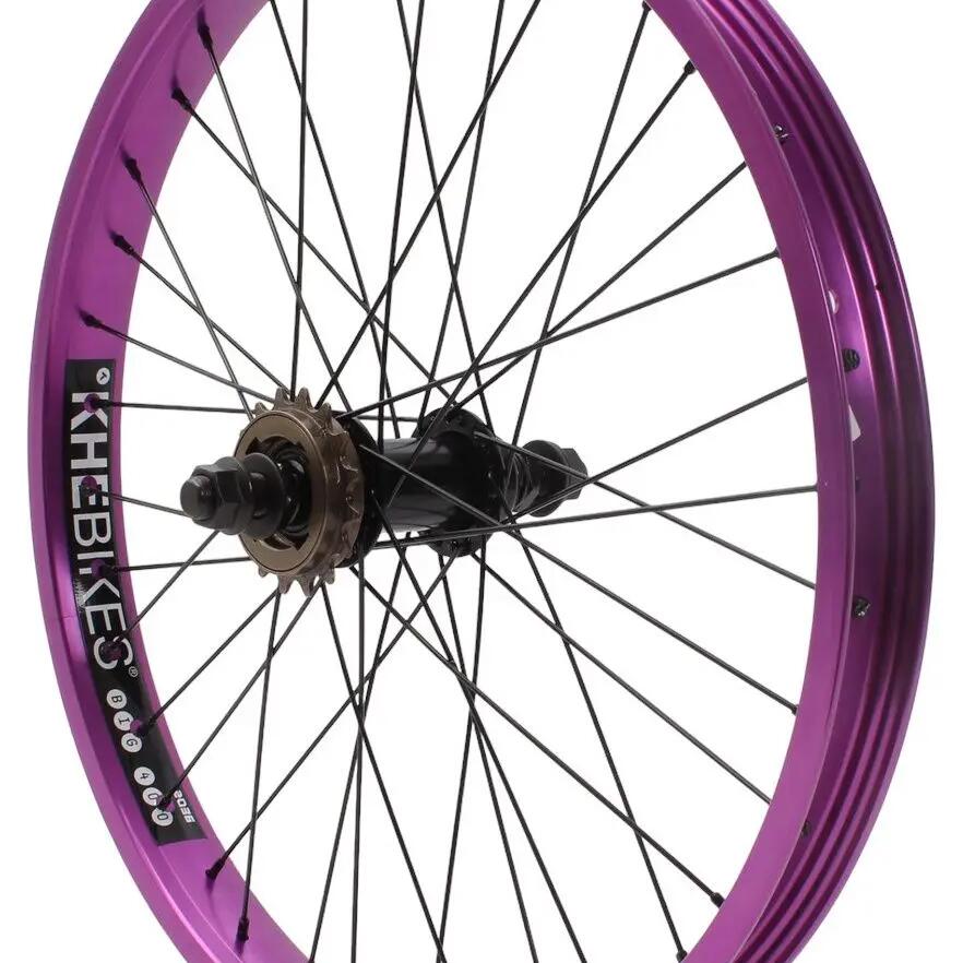 BMX rear wheel KHE PRISM 20 inch purple