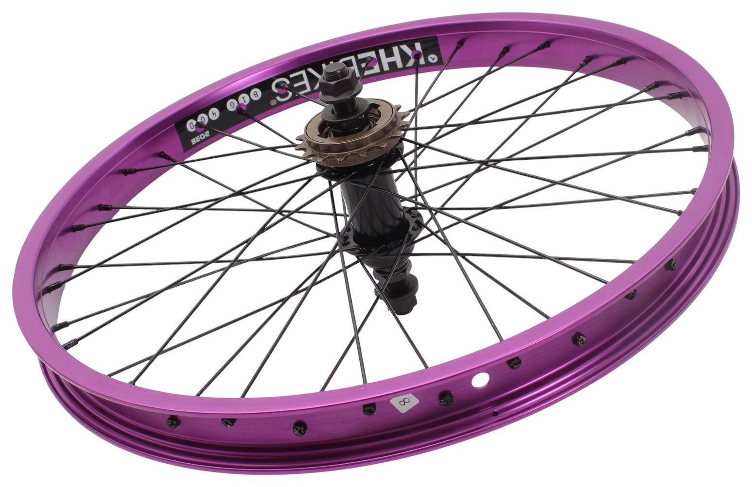 Roue arrière BMX KHE PRISM 20 pouces violette 6/7