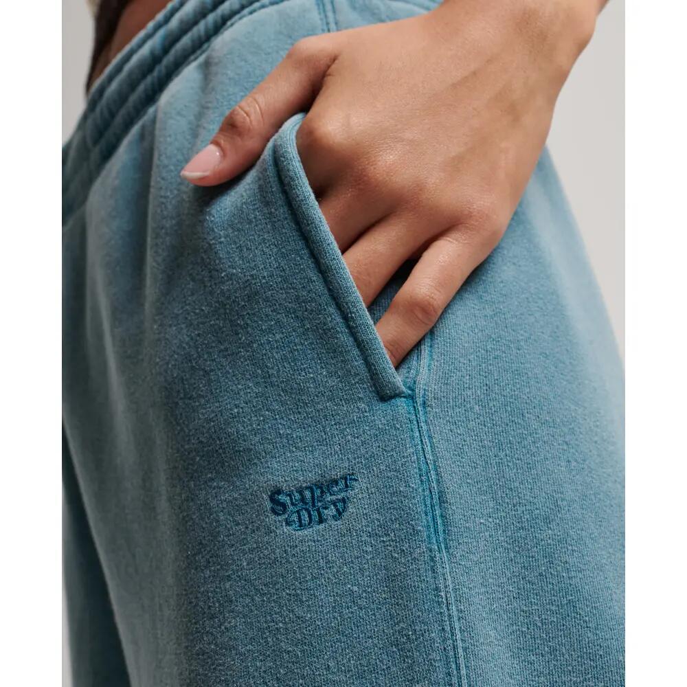 Calças de jogging retas claras para mulher Superdry 4/4