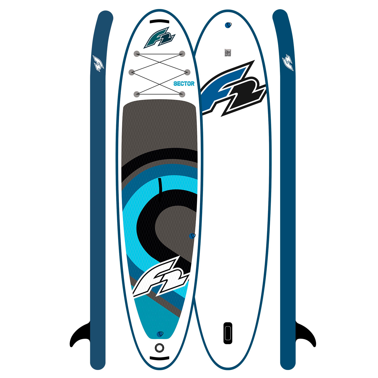 F2 SUP Stand Up Paddle Board Sector SMU Blau 350cm Board Only 11,5 1/4