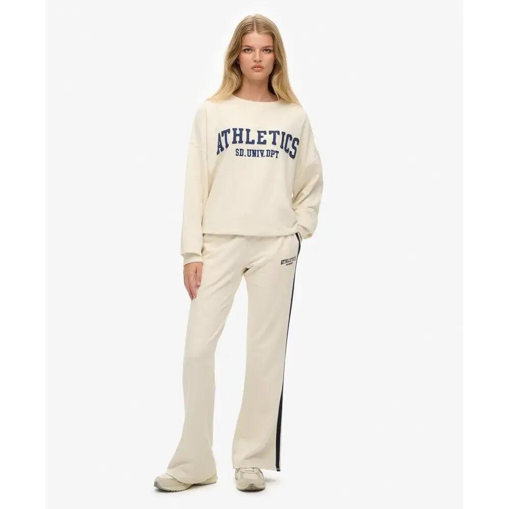 Gestreifte Damen-Flared-Jogginghose Superdry Athletic 3/7