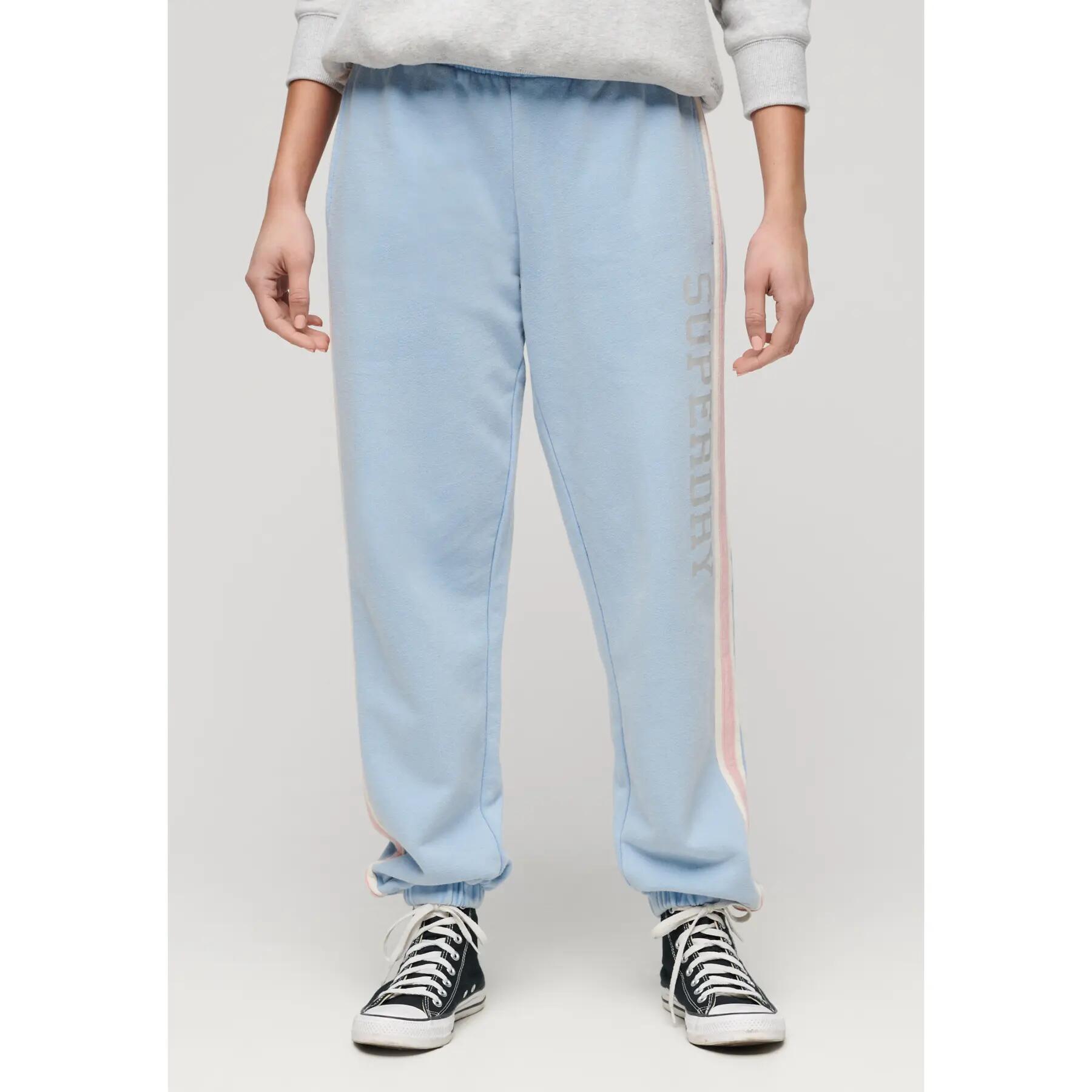 Calças de jogging com riscas laterais para mulher Superdry 2/6