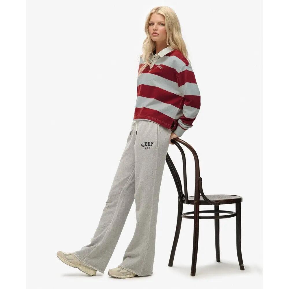 Pantaloni da jogging a zampa d'elefante ricamati per donna Superdry Athletic 7/7