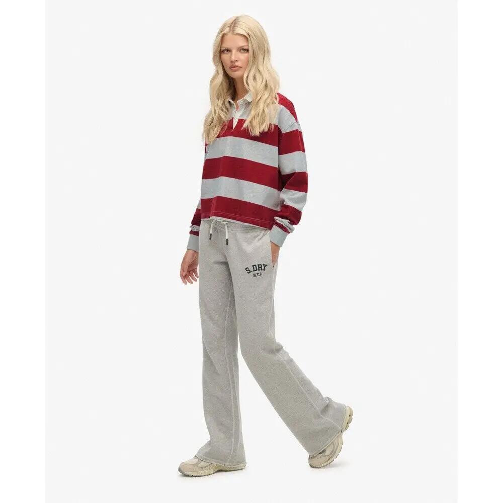 Pantaloni da jogging a zampa d'elefante ricamati per donna Superdry Athletic 6/7