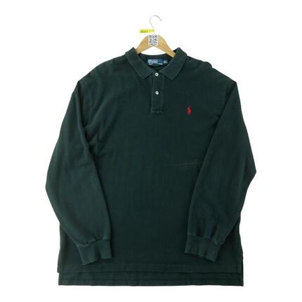 Seconde vie - Polo manches longues Homme Noir - Bon état