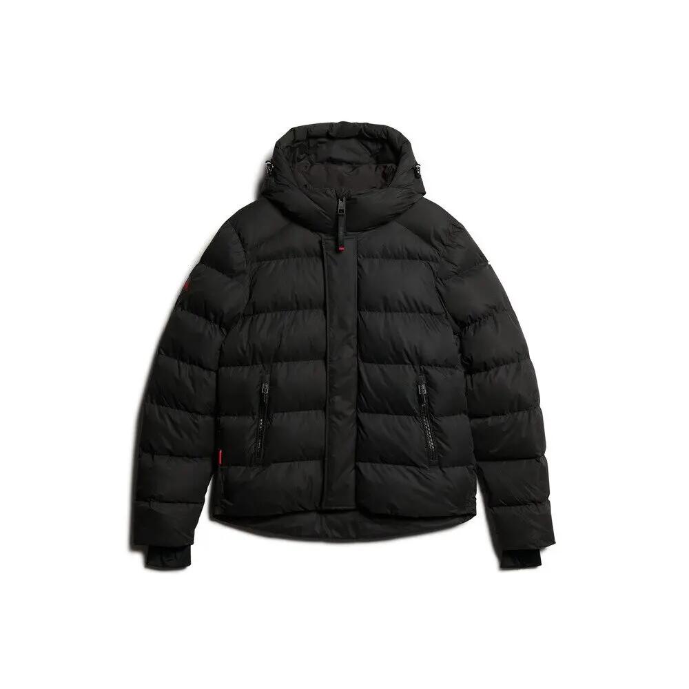Hooded microfiber puffer jacket Superdry
