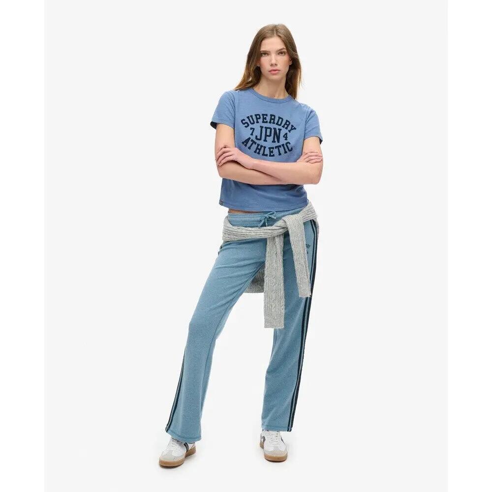 Gestreifte Damen-Jogginghose mit Schlag Superdry Athletic Essentials 2/5
