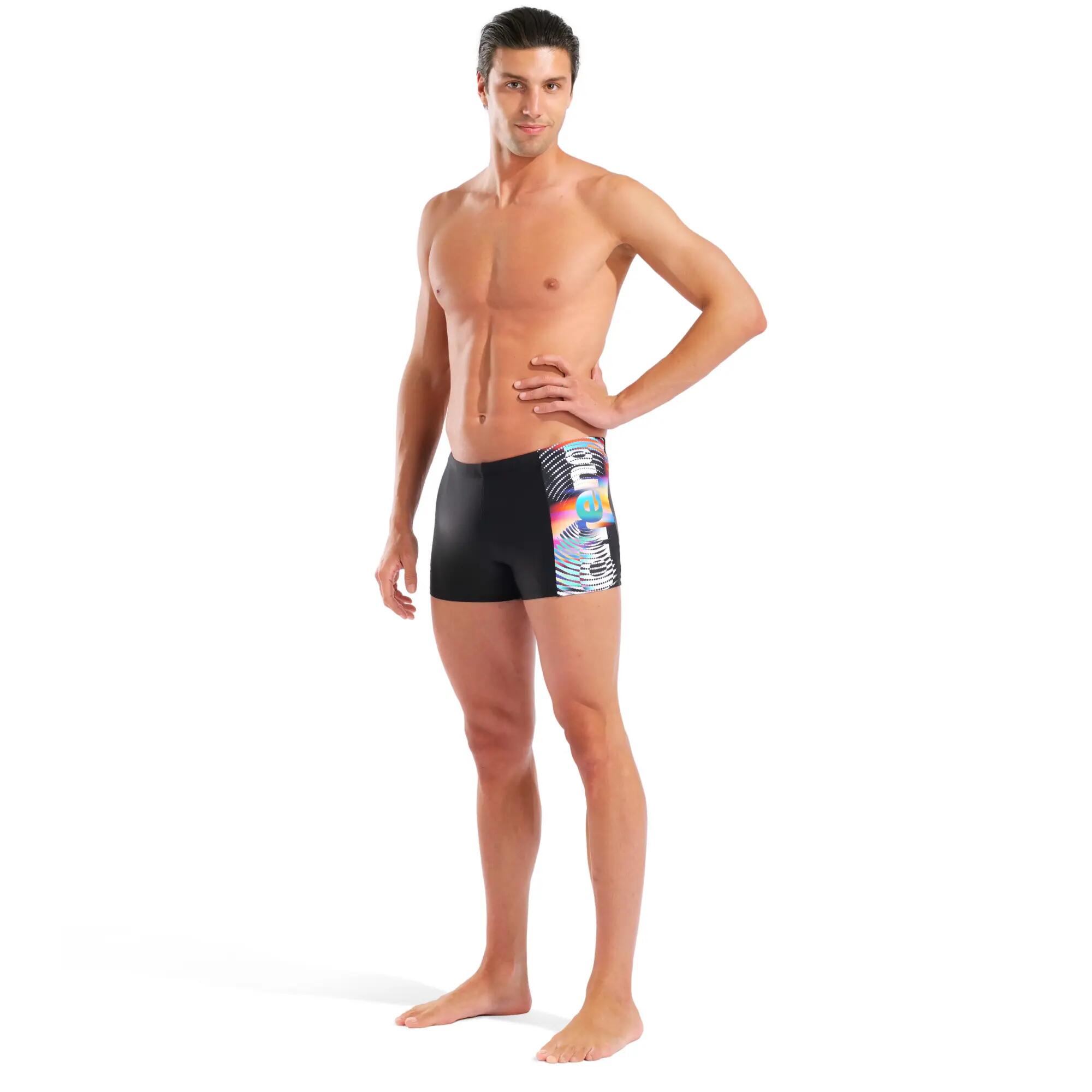 Bañador Arena Lit Logo Swim Negro/Multicolor 9/13