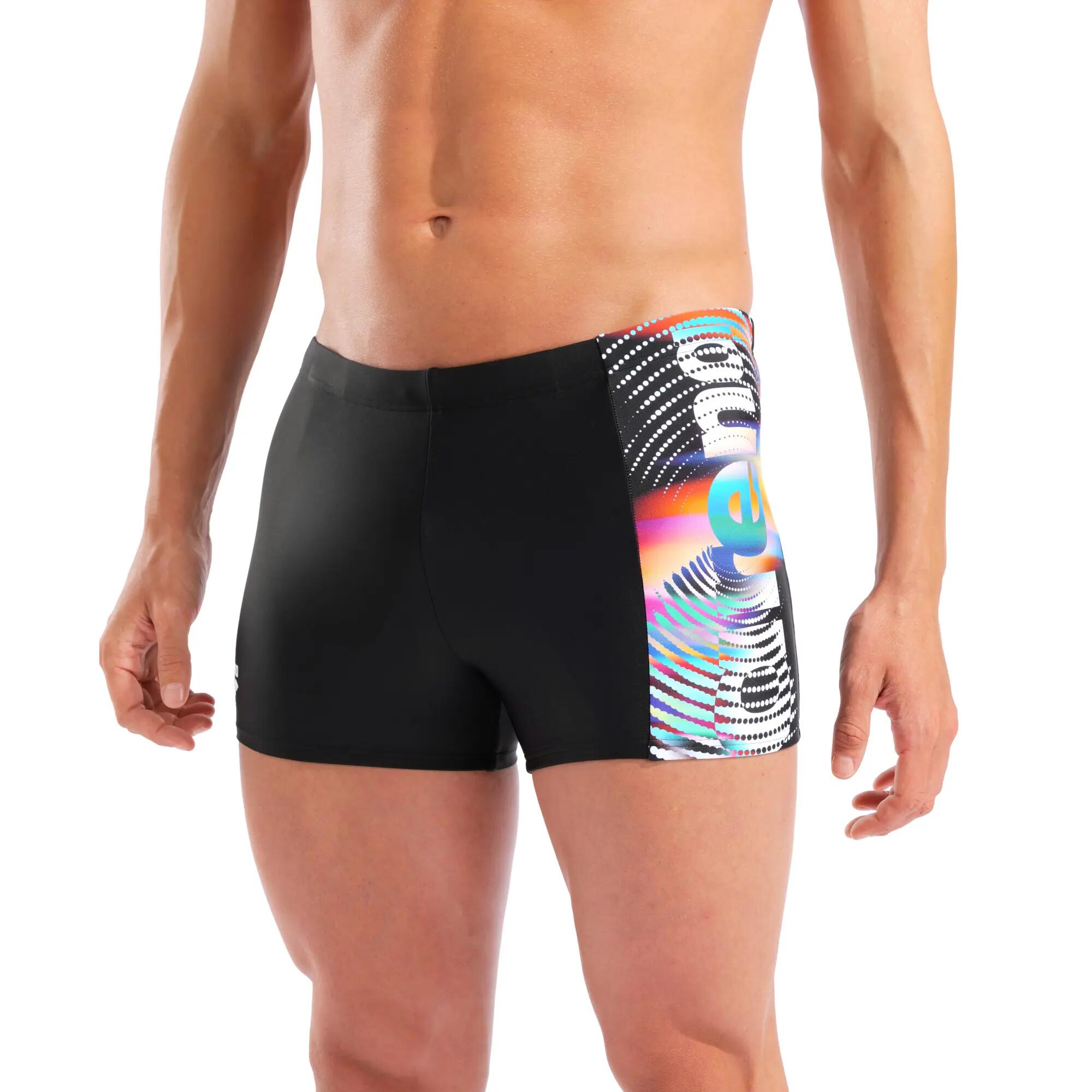 Bañador Arena Lit Logo Swim Negro/Multicolor 10/13