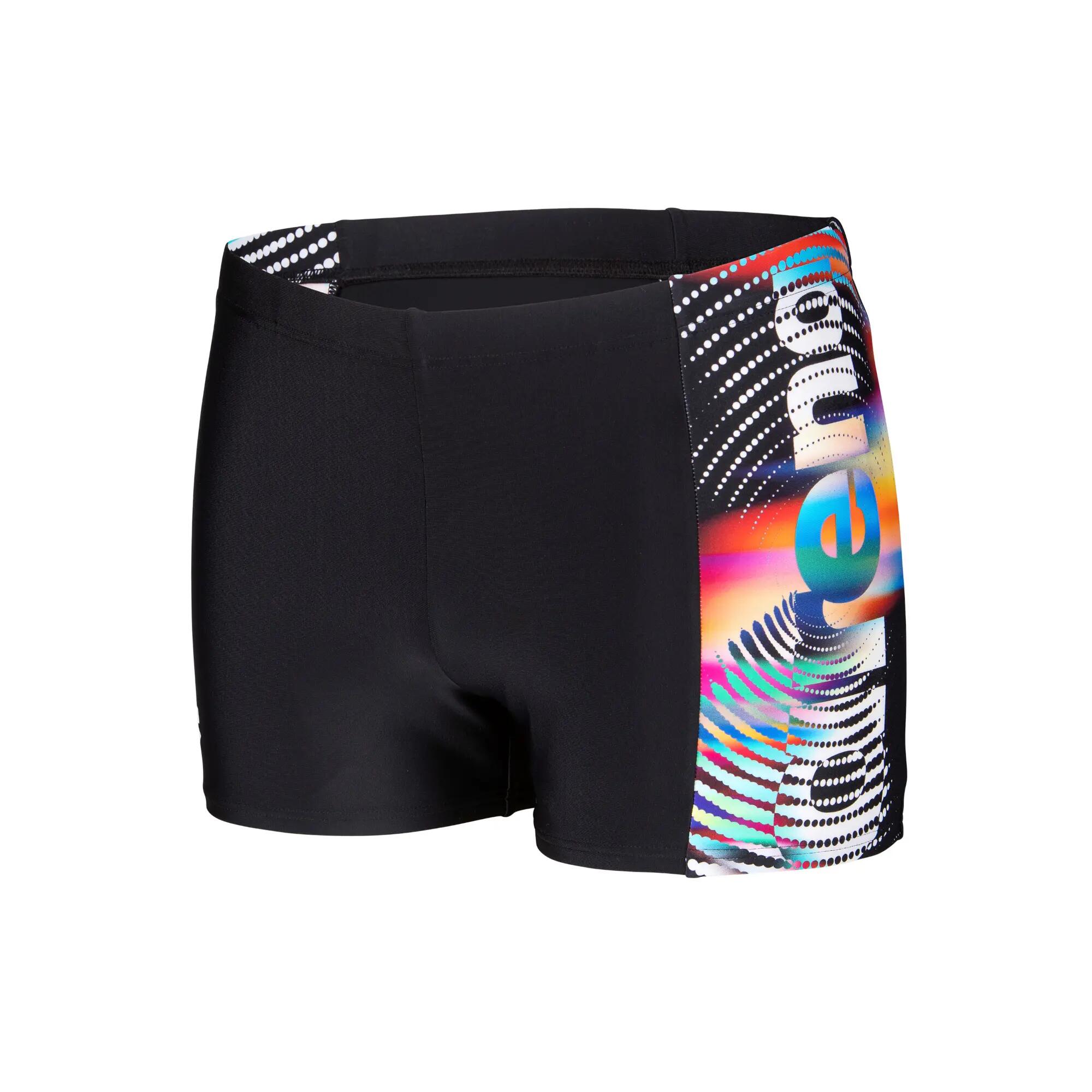 Bañador Arena Lit Logo Swim Negro/Multicolor 12/13