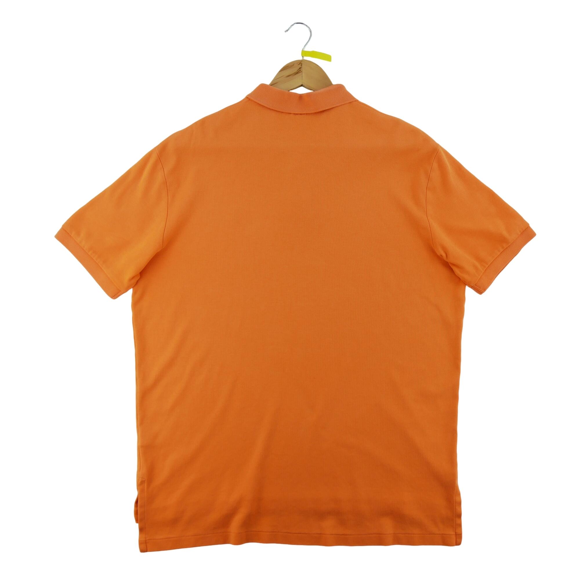 Seconde vie - Polo manches courtes Homme  Orange - Bon état 3/7