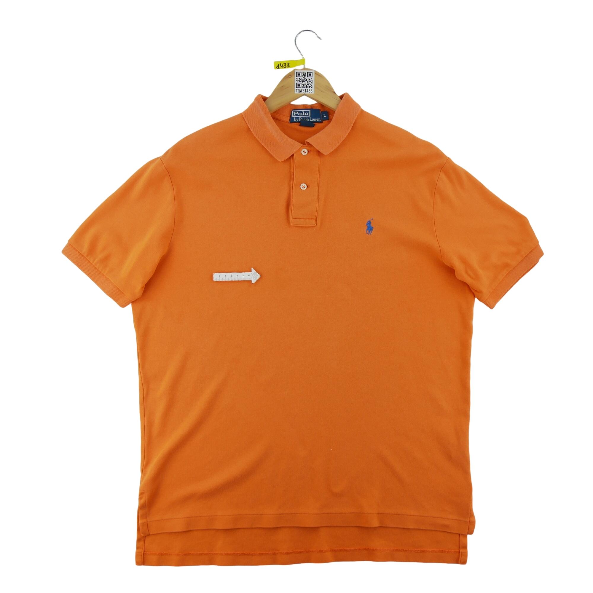 Seconde vie - Polo manches courtes Homme  Orange - Bon état 5/7