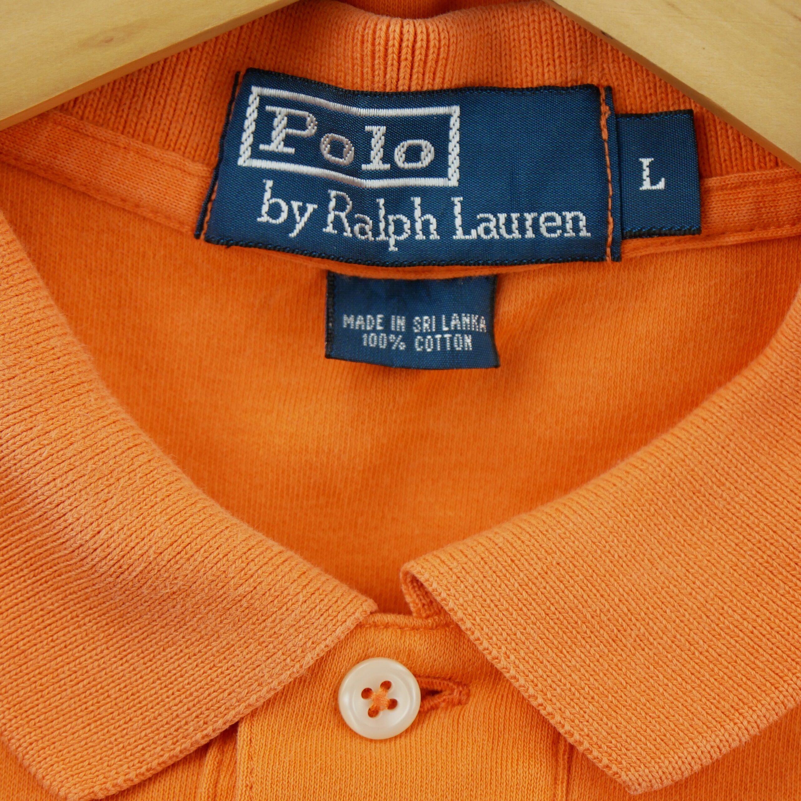 Seconde vie - Polo manches courtes Homme  Orange - Bon état 7/7