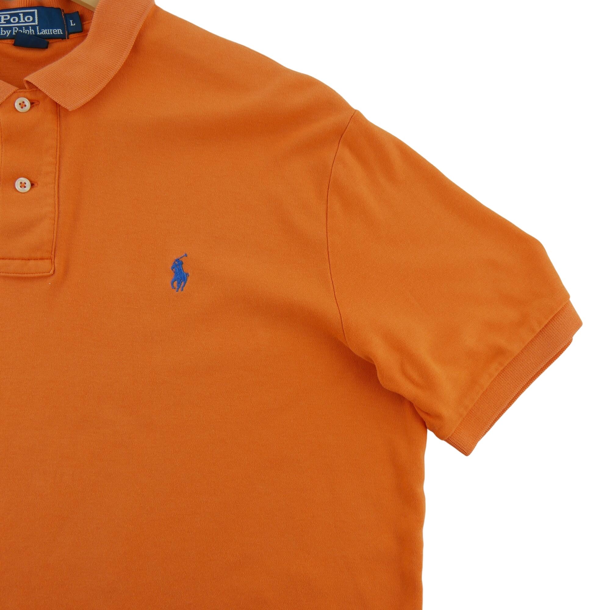 Seconde vie - Polo manches courtes Homme  Orange - Bon état 4/7