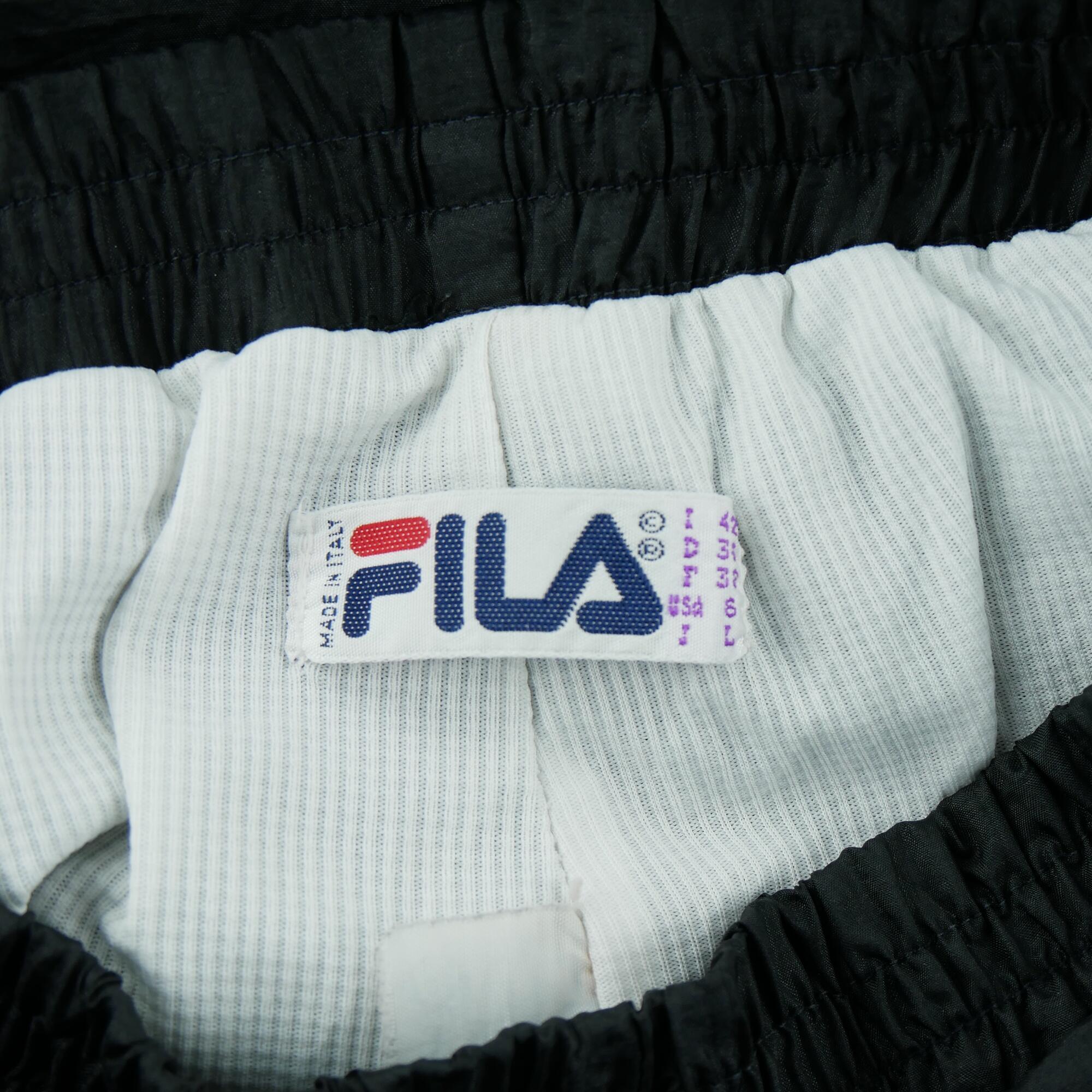 Refurbished - Fila Damen Jogginghose Vintage Y2K Schwarz - Wie neu 7/7