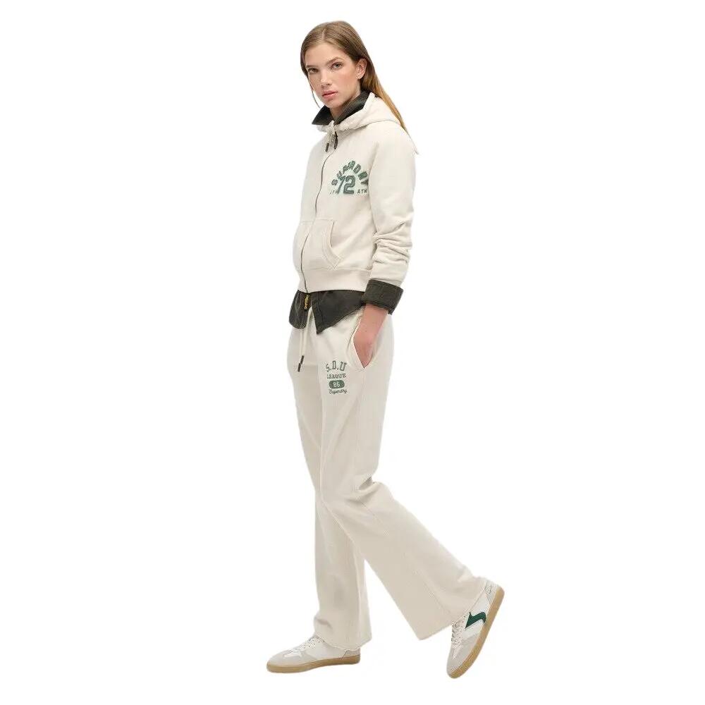Vrouwelijke low-rise flared joggingbroek Superdry Athletic Essentials 4/6