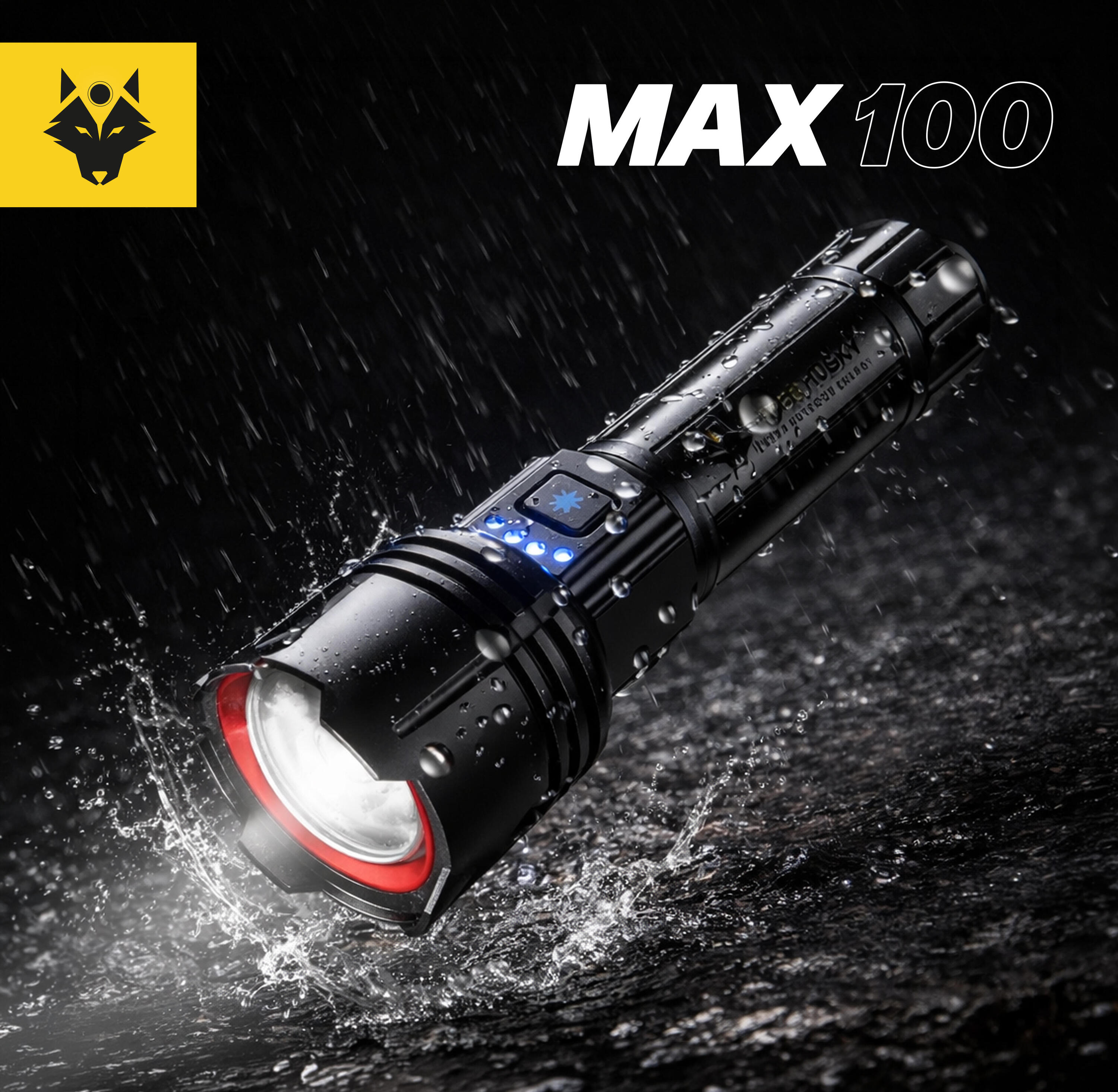 Lampe Torche Rechargeable MAX100 - 800 lm / Batterie française reconditionnée 7/8
