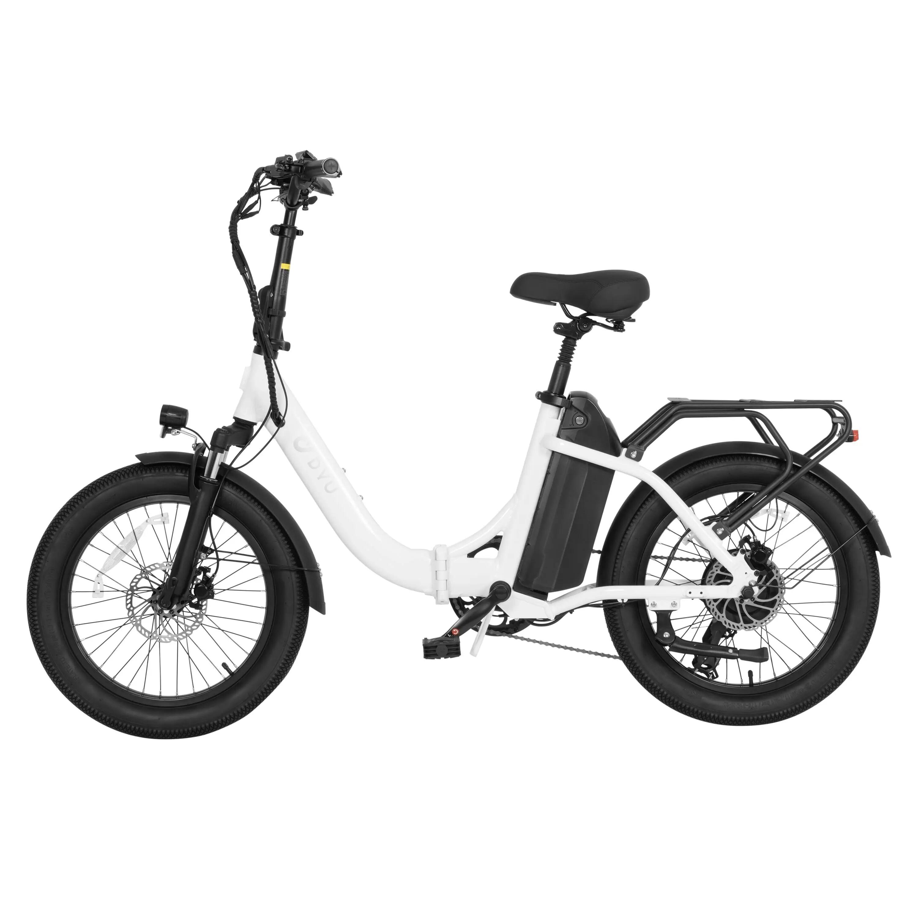 Bicicleta eléctrica plegable adulto DYU C9 250W 48V15.6AH 20" Neumáticos gruesos 2/7