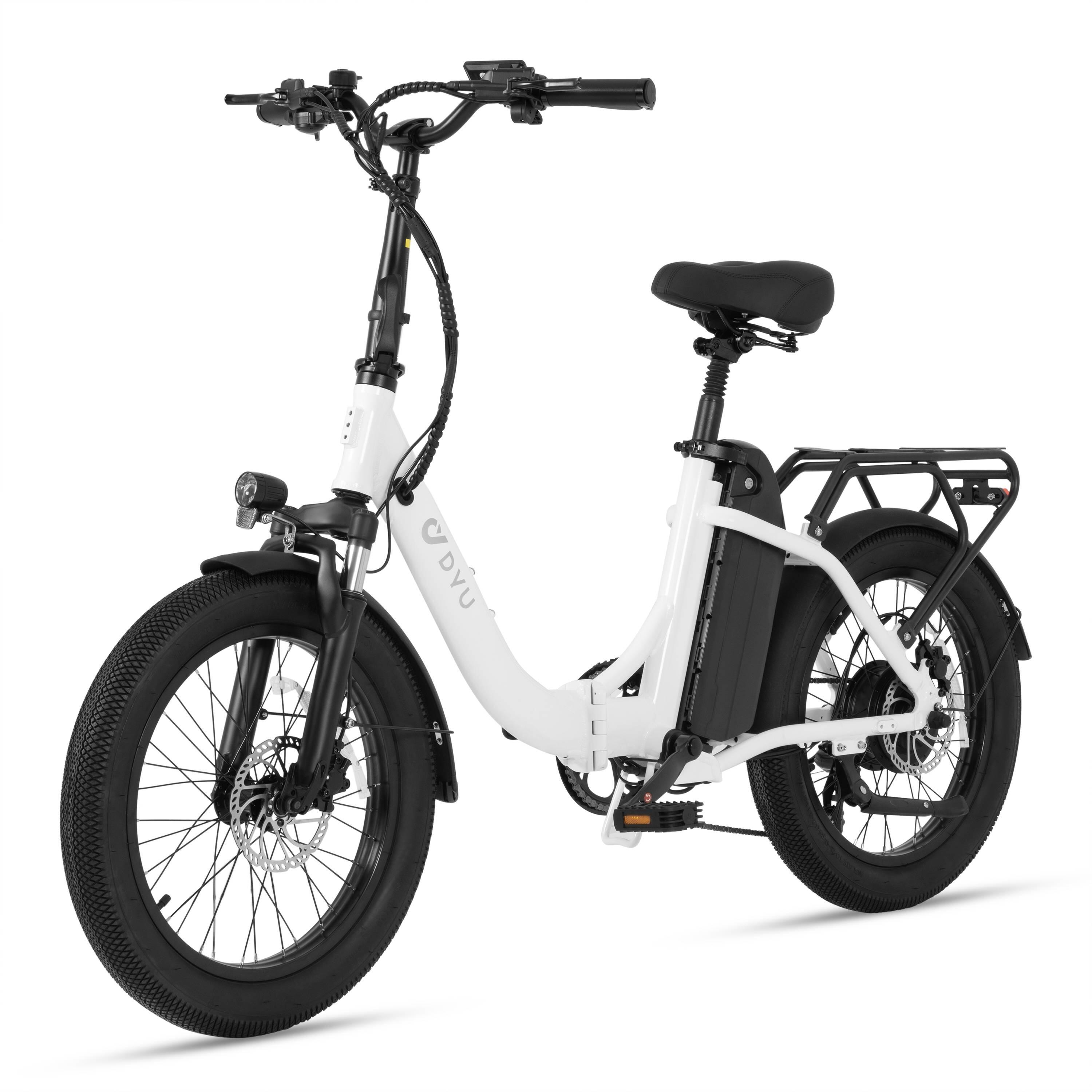 Bicicleta eléctrica plegable adulto DYU C9 250W 48V15.6AH 20" Neumáticos gruesos 3/7