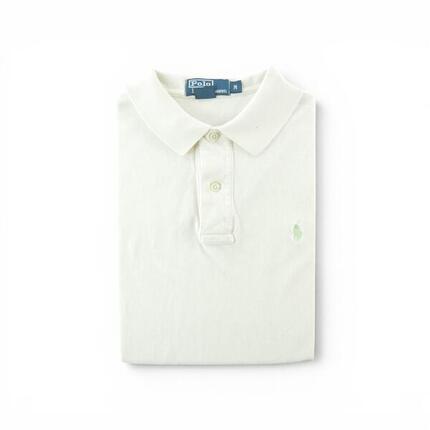 Seconde vie - Polo manches courtes Homme Blanc - Bon état