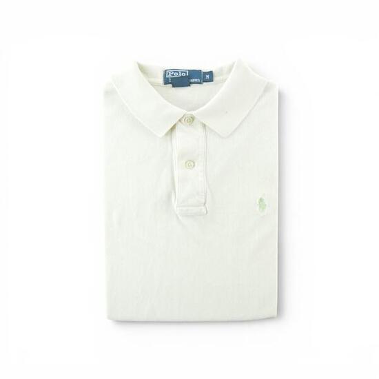 Seconde vie - Polo manches courtes Homme Blanc - Bon état