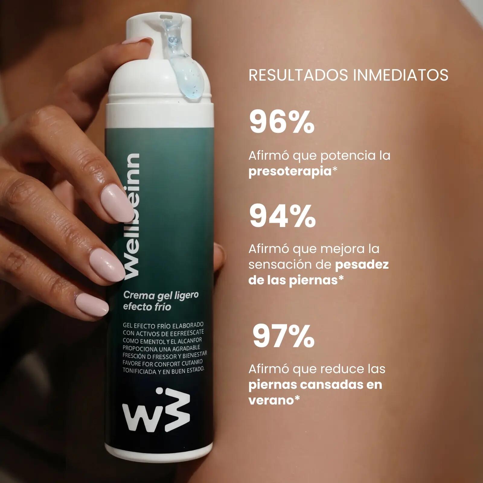 Wellbeinn Gel effetto freddo 100 ml, gambe stanche, rapido assorbimento 3/6