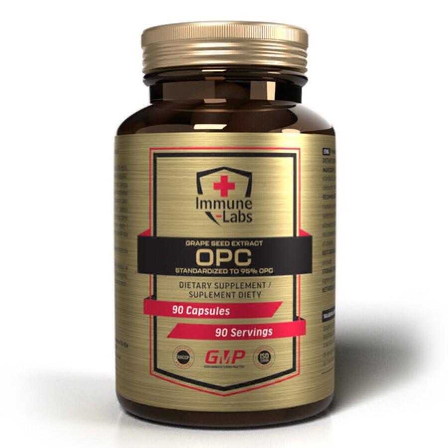 Immune Labs Grape Seed Extract OPC 400mg 95% 90 Caps